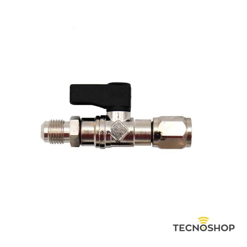 TECNOGAS RUBINETTO PER BOMBOLE GAS R32 E R600A 1/2"x5/16"