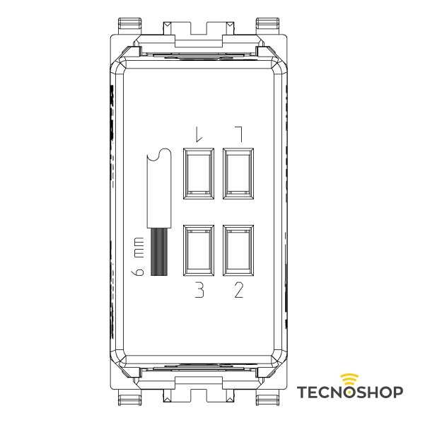 VIMAR COMMUTATORE A SLITTA 20095.B 1P 6(2)A BIANCO - immagine 2