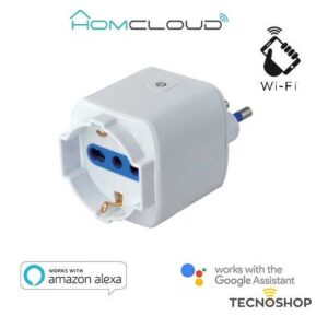 HOMCLOUD PRESA INTELLIGENTE WIFI 16A ITALIANA BIPASSO + SCHUKO