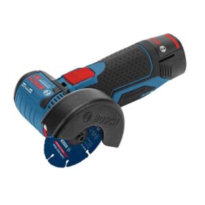 BOSCH SMERIGLIATRICE ANGOLARE "GWS 12V-76" IN VALIGETTA CON 2 BATTERIE 3Ah