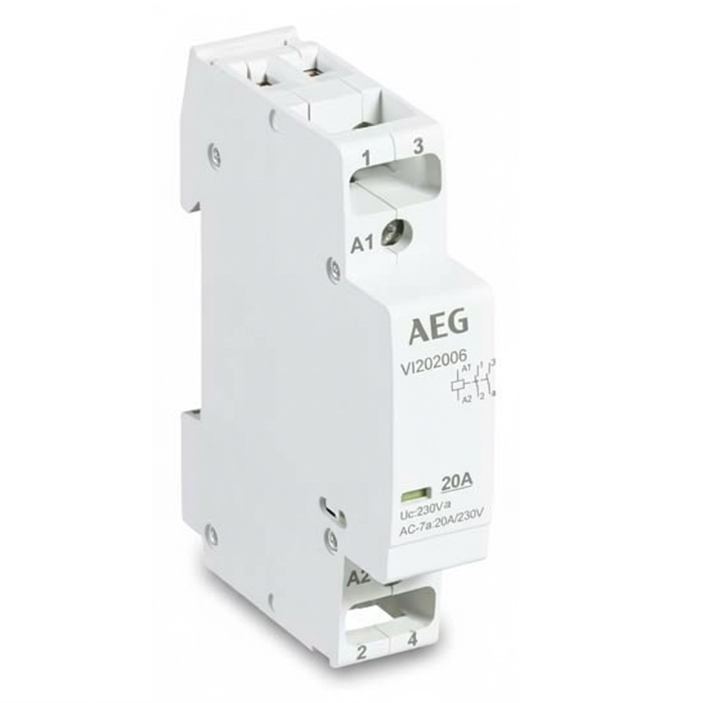 AEG CONTATTORE 20A 2NO 230VAC/DC 1 MODULO