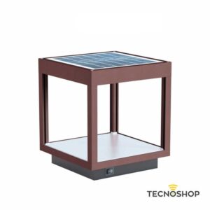 BENEITO LAMPADA LED SOLARE "VISOR" 3000K 3,5W CORTEN