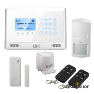 LIFE KIT ALLARME GSM 10 ZONE WIRELESS + 4 ZONE CABLATE