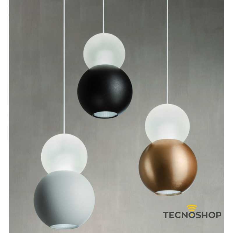 SOSPENSIONE AOBA 8W 3000K NERO SABBIATO - immagine 2