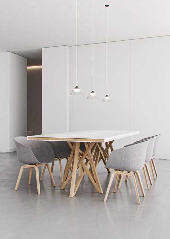 BENEITO SOSPENSIONE LED "ARK" 6W 3000K NERA/TRASPARENTE - immagine 5