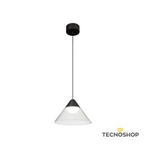 BENEITO SOSPENSIONE LED "ARK" 6W 3000K NERA/TRASPARENTE