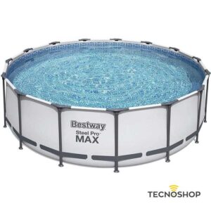 BESTWAY PISCINA TONDA 457x122cm CON FILTRO-SCALETTA E TELO