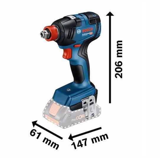 BOSCH AVVITATORE A BATTENTE "GDX18V-200" IN VALIGETTA SOLO CORPO MACCHINA - immagine 3