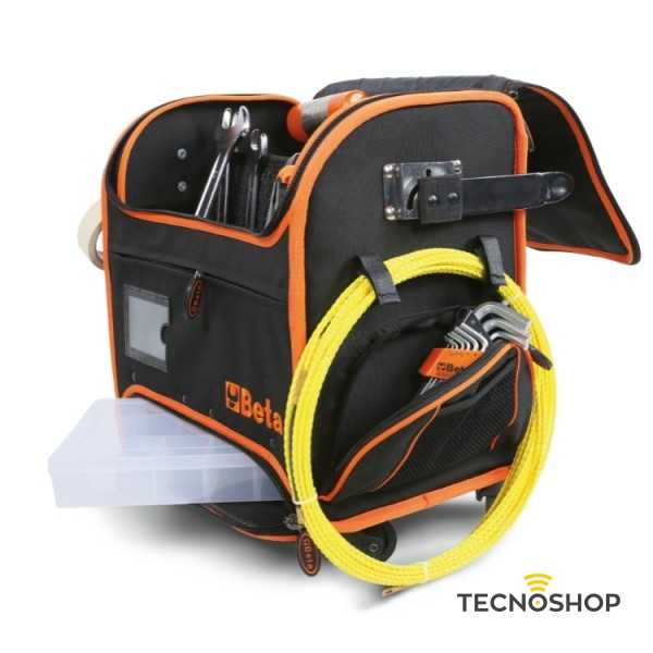 BETA TROLLEY PORTAUTENSILI IN TESSUTO TECNICO PER ELETTRICISTI 430x290x440mm - immagine 2