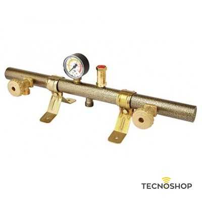 CENTRALINA LINEARE GPL A 2 VIE CON VALVOLA E MANOMETRO - immagine 2