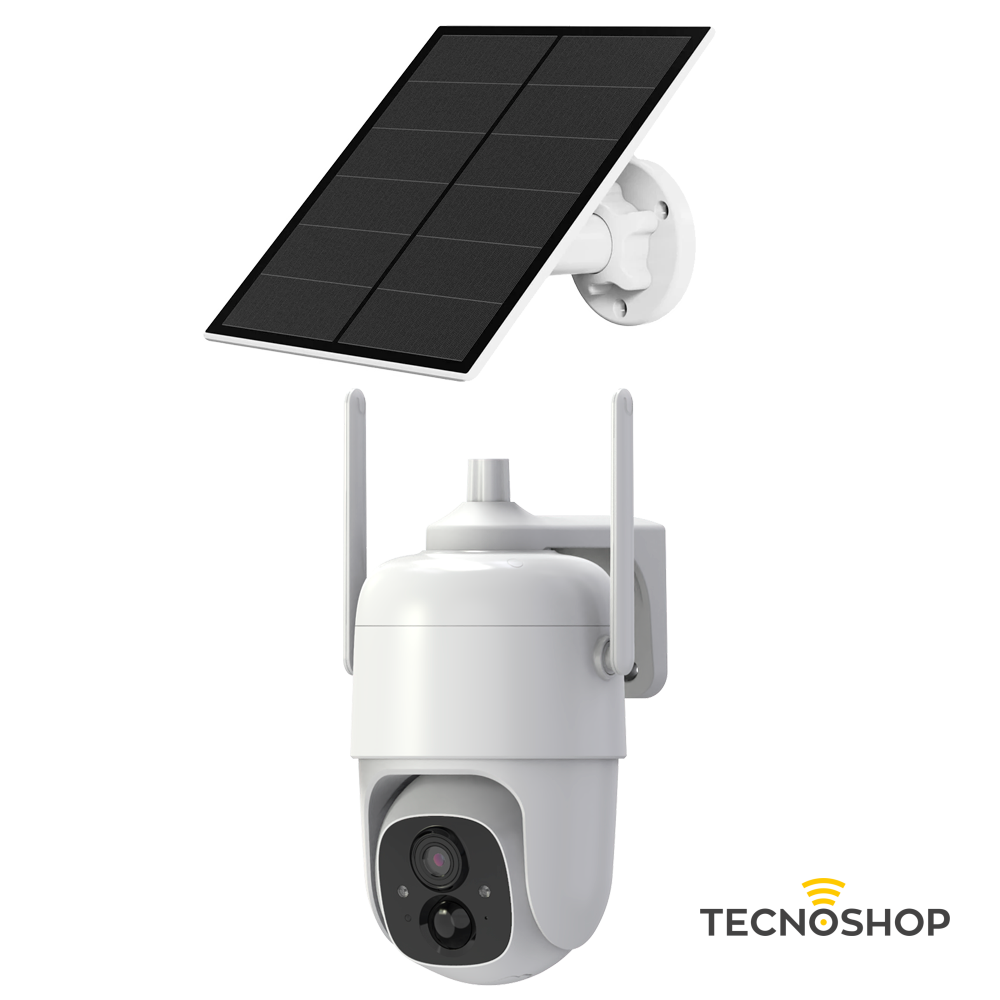 TELECAMERA IP WI-FI MOTORIZZATA 2MPX A BATTERIA CON PANNELLO SOLARE