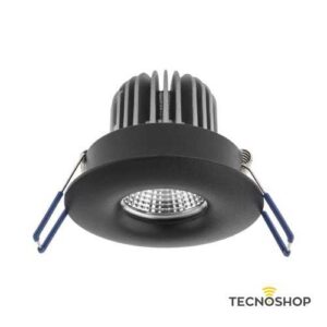 REDO FARETTO INCASSO TONDO MOD. XCOVER 1xGU10 NERO OPACO