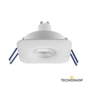 REDO FARETTO INCASSO QUADRATO XCOVER 1xGU10 BIANCO