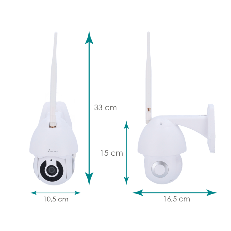 NIVIAN TELECAMERA SMART WI-FI 2K 3MPX MOTORIZZATA IP65 - immagine 5