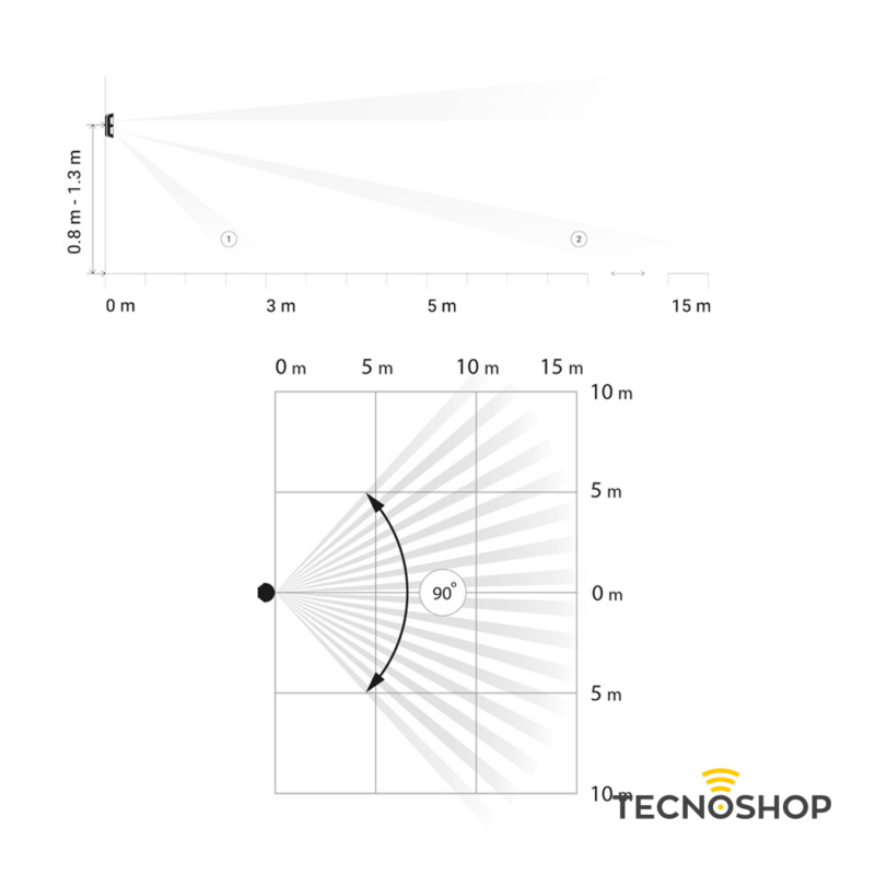 AJAX SENSORE WIRELESS IR MOTION DETECTOR BIANCO - immagine 4