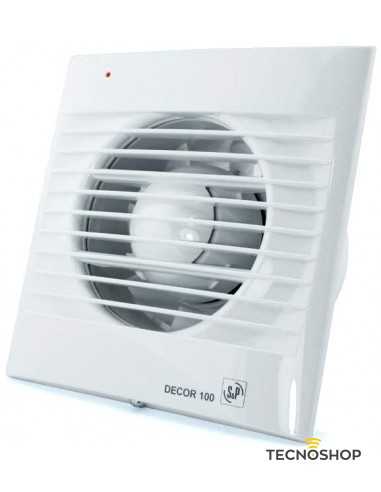 S&P ASPIRATORE ASSIALE "DECOR-100C" 95mc/h D.100mm - immagine 2