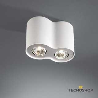 PHILIPS FARETTO "PILLAR" 2xGU10 IN METALLO BIANCO - immagine 2