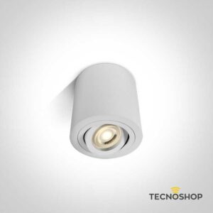 DIMCO CILINDRETTO DA SOFFITTO 1xGU10 IN ALLUMINIO BIANCO