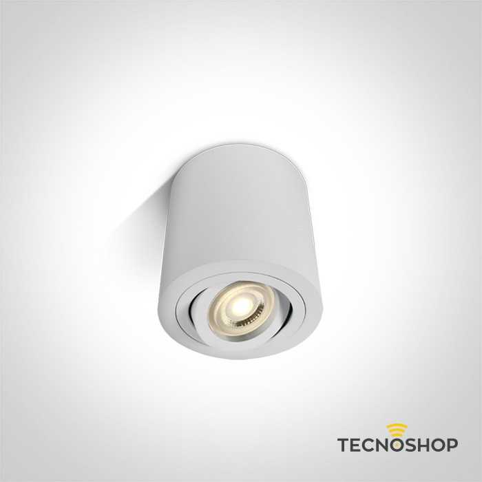 DIMCO CILINDRETTO DA SOFFITTO 1xGU10 IN ALLUMINIO BIANCO