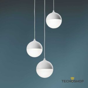 SOSPENSIONE SKY FALL 3X6W 3000K 945LM 120° BIANCA