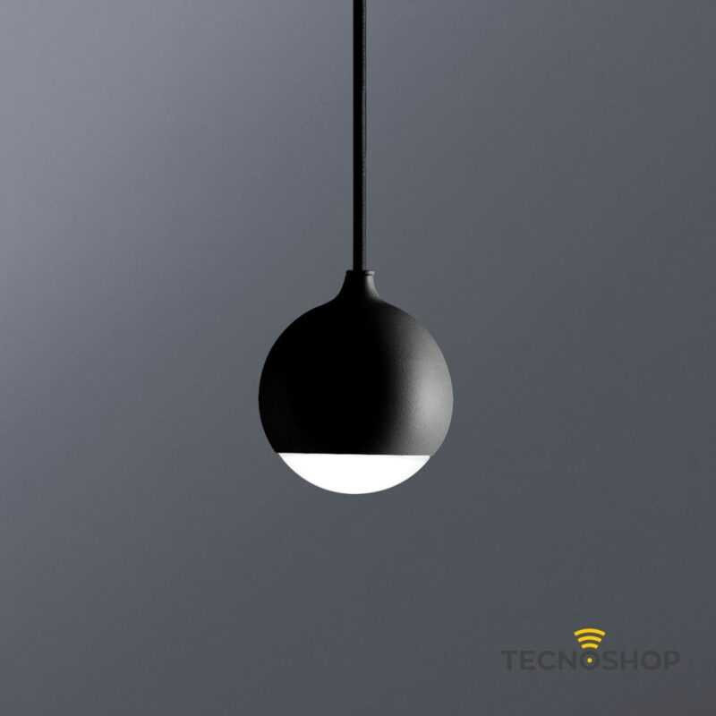 SOSPENSIONE SHALLOW 1 SFERA D.9 5W 3000K 370LM NERO - immagine 2