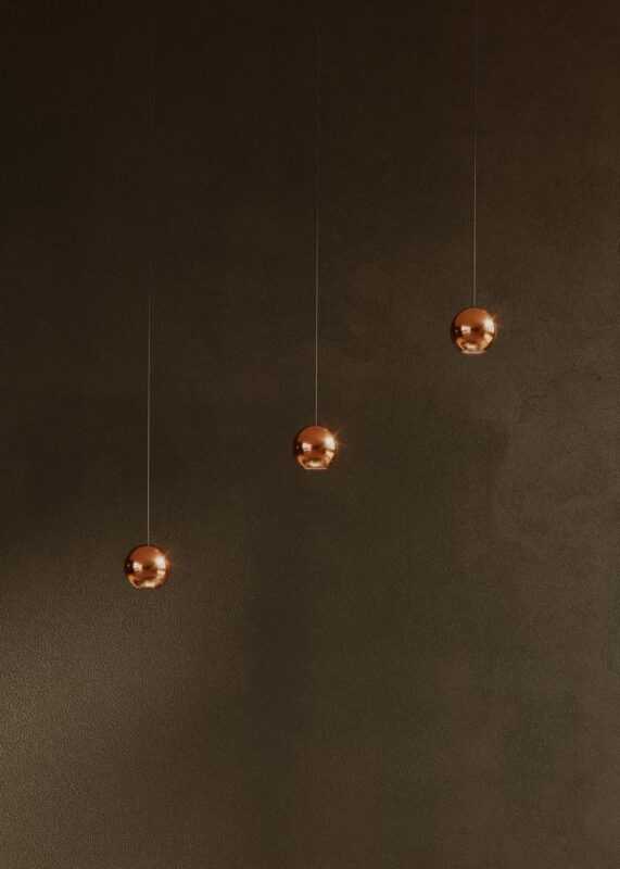 BENEITO SOSPENSIONE "BORA" ORO ROSA 8,5W 3000K CON BASE INCASSO - immagine 3