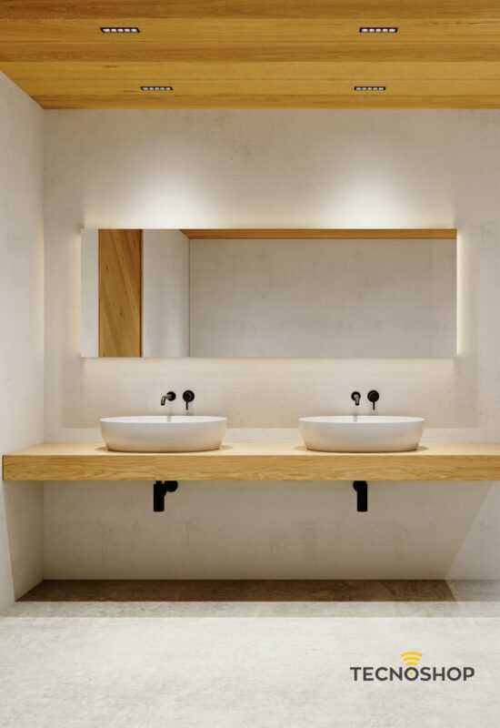 BENEITO SPOT INCASSO LED "TRAM 5" 10W 2700K - 6000K NERO - immagine 2