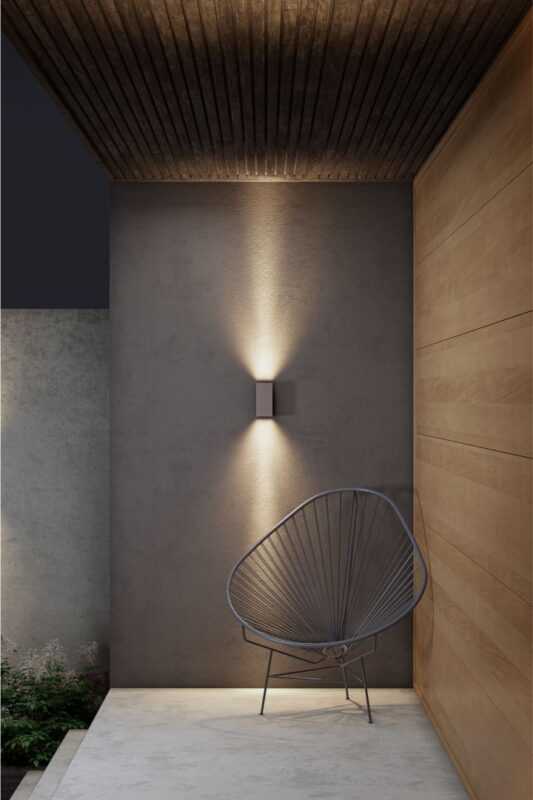 BENEITO APPLIQUE "SUNSET" SQUARE 16W TRICOLOR IN POLICARBONATO CORTEN - immagine 3