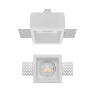 ARELUX XGESS FARETTO QUADRATO RASO SOFFITTO 1xGU10 85X85