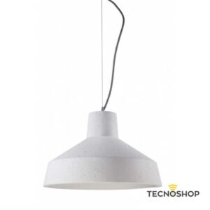 NOWODVORSKI SOSPENSIONE "GYPSUM" 1xE27 IN CEMENTO BIANCO