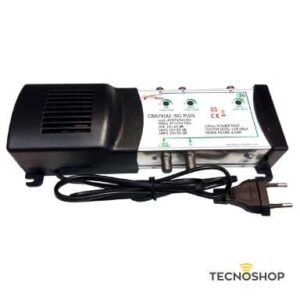 CENTRALINO AMPLIFICATO DA INTERNO 2UHF 1VHF - 2OUT C/FILTRO 5G