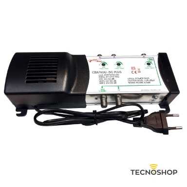 CENTRALINO AMPLIFICATO DA INTERNO 2UHF 1VHF - 2OUT C/FILTRO 5G