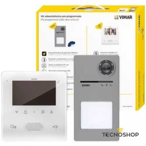 VIMAR KIT VIDEOCITOFONO K40515.R MONOFAMILIARE VIVAVOCE