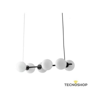 INTEC SOSPENSIONE "ENOIRE" 6xE14 L.120cm NERO MATT