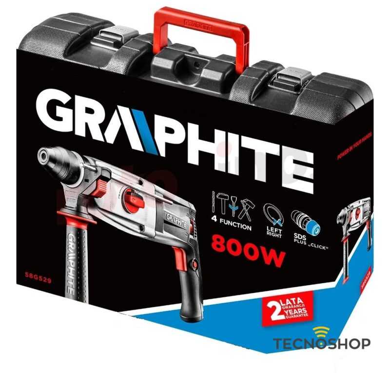 GRAPHITE MARTELLO TASSELLATORE SDS+ DA 800W - immagine 2