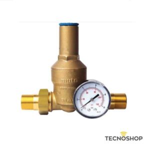 MUT RIDUTTORE DI PRESSIONE CON MANOMETRO E BOCCHETTONI DA 1/2"