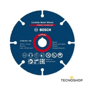 BOSCH DISCO DA TAGLIO UNIVERSALE PER PLASTICA/LEGNO Ø 76mm