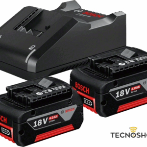 BOSCH KIT 2 BATTERIE GBA 4,0Ah LITIO+ CARICABATTERIE GAL 18V-40