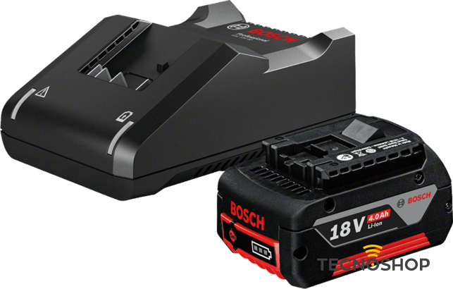 BOSCH KIT BATTERIA GBA 4,0Ah LITIO+ CARICABATTERIE GAL 18V-40