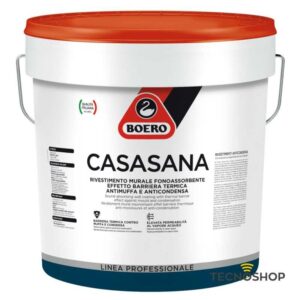 BOERO CASASANA RIVESTIMENTO ANTICONDENSA ANTIMUFFA TERMOISOLANTE E FONOASSORBENTE BIANCO DA 14LT