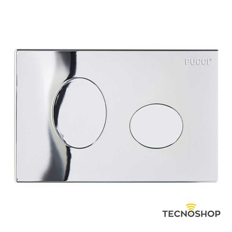 PUCCI PLACCA NEW ECO CROMO FILO PARETE ELLISSE