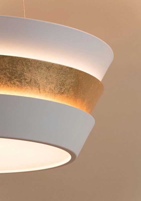 PLATIN LUX PLAFONIERA A SOFFITTO "VANESSA" 3xE27 BIANCO/ORO - immagine 2