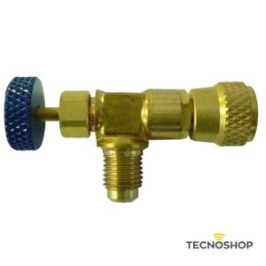 TECNOGAS RUBINETTO PREMI VALVOLA 1/4" M SAE x 1/4" F SAE