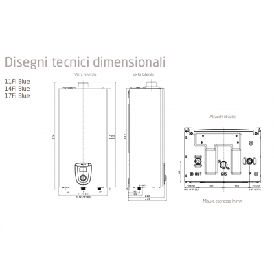 BAXI SCALDACQUA A CAMERA STAGNA DA 14LT GPL - immagine 3