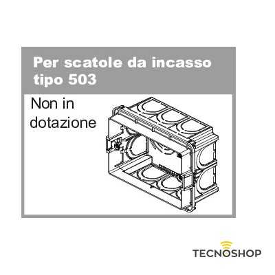 LIFE PANNELLO DIMMER MONOCOLORE A 4 ZONE PER SCATOLA 503 - immagine 2