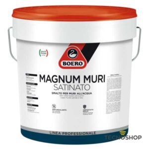 BOERO MAGNUM SMALTO MURALE SATINATO ALL'ACQUA BIANCO 0,75 LT
