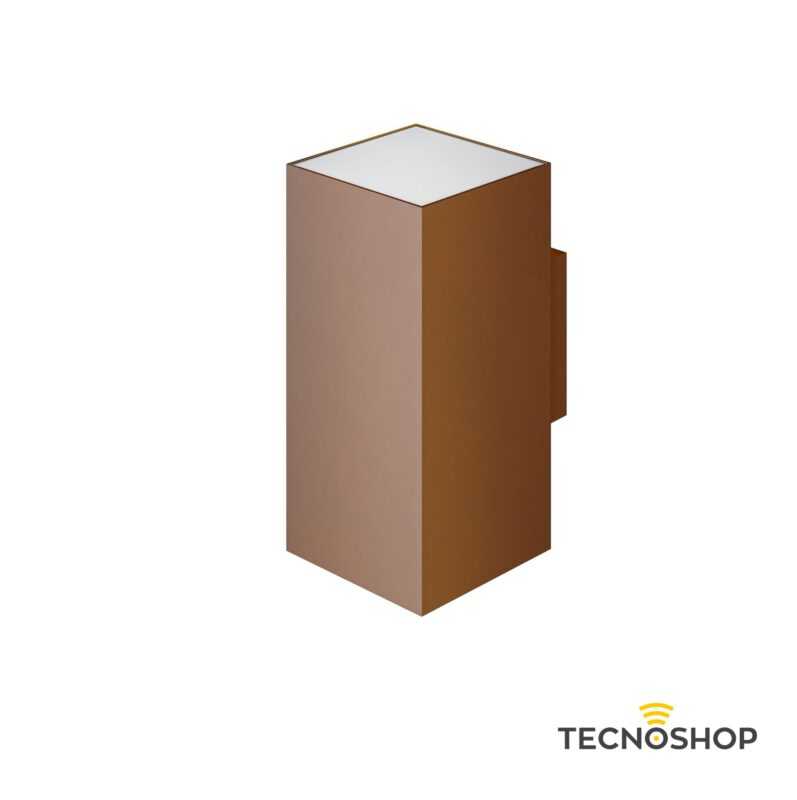 BENEITO APPLIQUE "SUNSET" SQUARE 16W TRICOLOR IN POLICARBONATO CORTEN