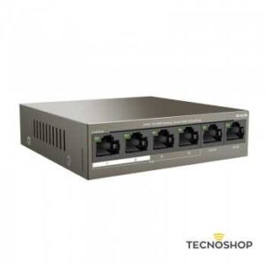 TENDA TEF1106P SWITCH 6 PORTE 10/100M desktop 4 PORTE PoE 2 PORTE UPLINK