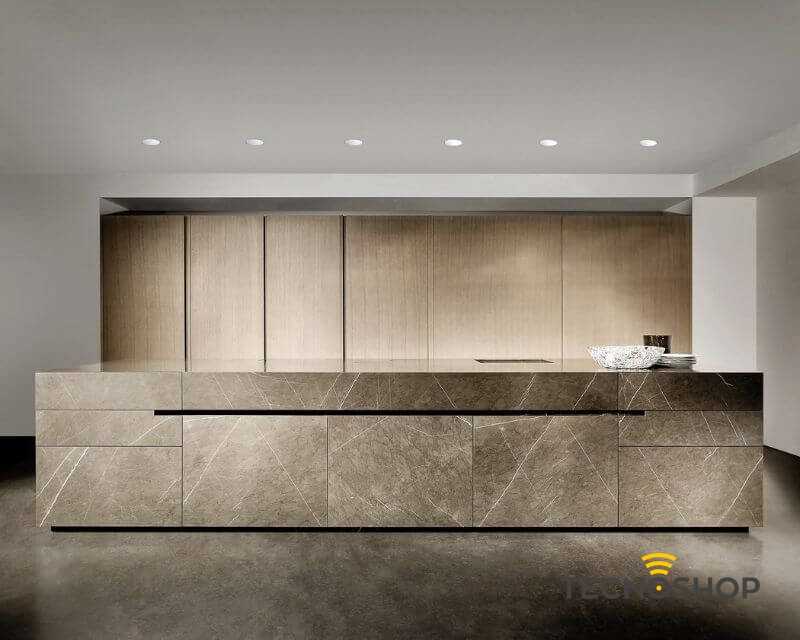 SFORZIN FARETTO GESSO INCASSO "THESSALY" CON GHIERA BIANCA 1XGU10 - immagine 2