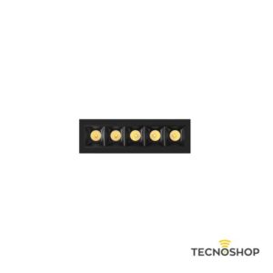 BENEITO SPOT INCASSO LED "TRAM 5" 10W 2700K - 6000K NERO